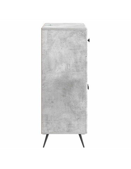 Credenza Grigio Cemento 66 x 34,5 x 90 cm Legno ingegnerizzato