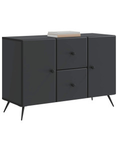 Credenza Nero 89 x 34,5 x 60 cm Legno ingegnerizzato 2