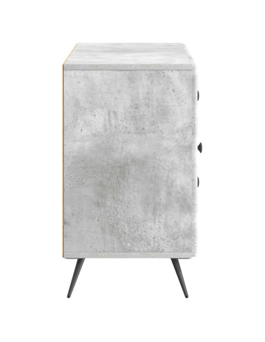 Credenza Grigio Cemento 89 x 34,5 x 60 cm Legno ingegnerizzato