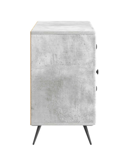 Credenza Grigio Cemento 89 x 34,5 x 60 cm Legno ingegnerizzato