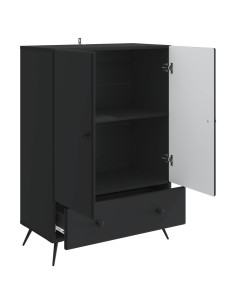 Credenza Nero 66 x 34,5 x 95 cm Legno ingegnerizzato 2