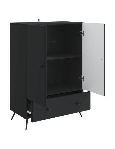 Credenza Nero 66 x 34,5 x 95 cm Legno ingegnerizzato