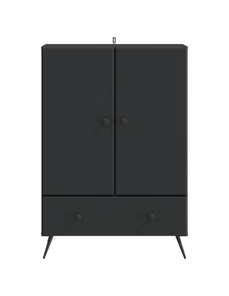 Credenza Nero 66 x 34,5 x 95 cm Legno ingegnerizzato