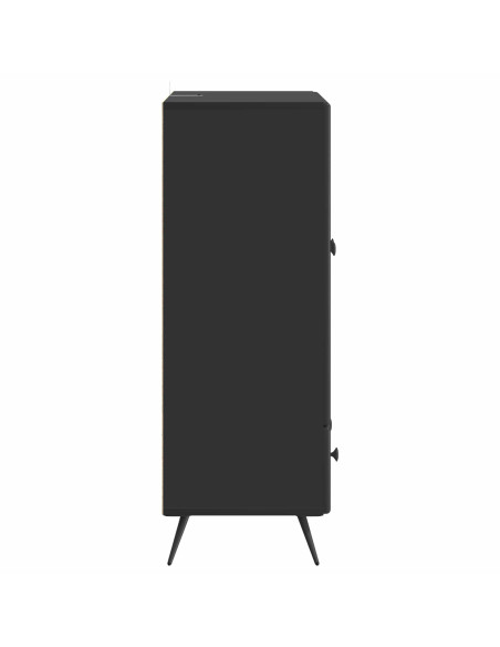 Credenza Nero 66 x 34,5 x 95 cm Legno ingegnerizzato