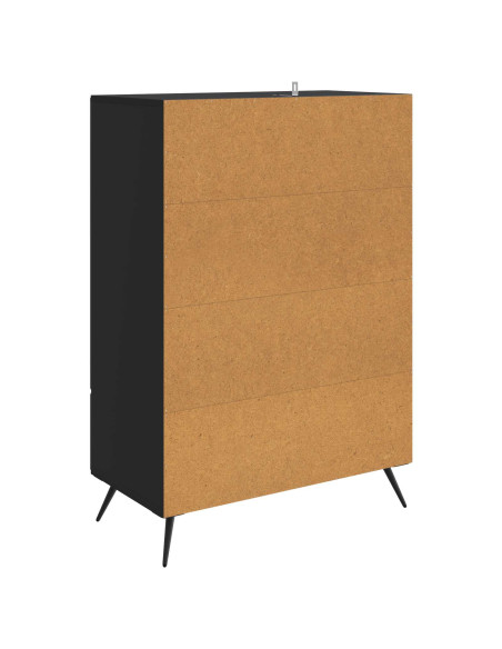 Credenza Nero 66 x 34,5 x 95 cm Legno ingegnerizzato