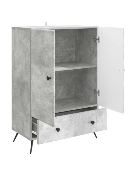 Credenza Grigio Cemento 66 x 34,5 x 95 cm Legno ingegnerizzato