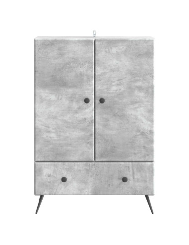 Credenza Grigio Cemento 66 x 34,5 x 95 cm Legno ingegnerizzato