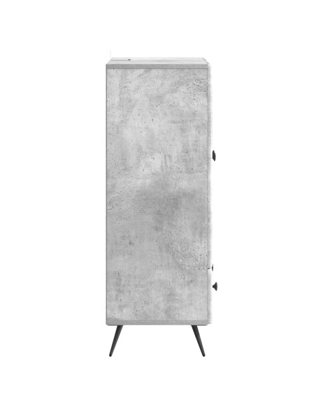Credenza Grigio Cemento 66 x 34,5 x 95 cm Legno ingegnerizzato