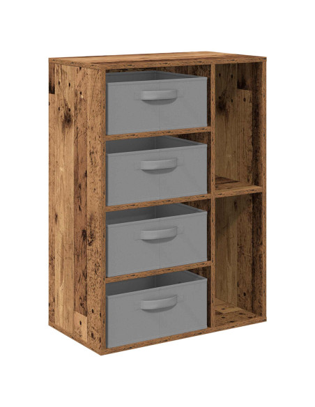Credenza con cassetto Legno vecchio 60 x 33,5 x 84 cm