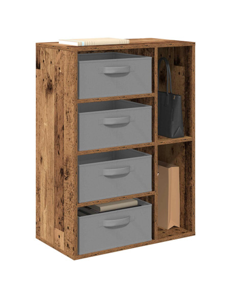 Credenza con cassetto Legno vecchio 60 x 33,5 x 84 cm