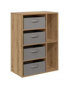 Credenza con cassetto Rovere artigianale 60 x 33,5 x 84 cm 2