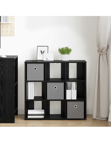 Credenza con cassetto Rovere Nero 73,5 x 24 x 69,5 cm