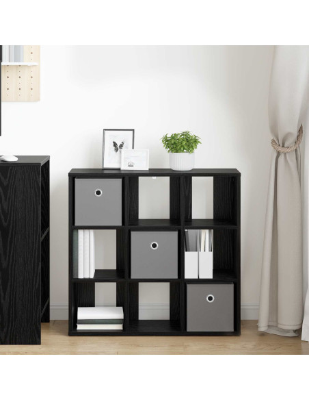 Credenza con cassetto Rovere Nero 73,5 x 24 x 69,5 cm