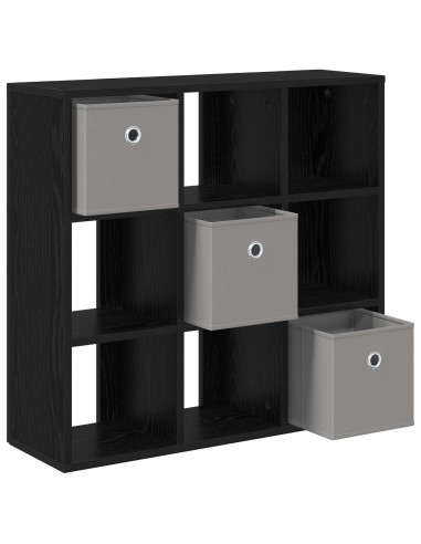Credenza con cassetto Rovere Nero 73,5 x 24 x 69,5 cm