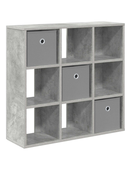 Credenza con cassetto Grigio cemento 73,5 x 24 x 69,5 cm