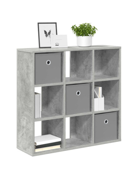 Credenza con cassetto Grigio cemento 73,5 x 24 x 69,5 cm