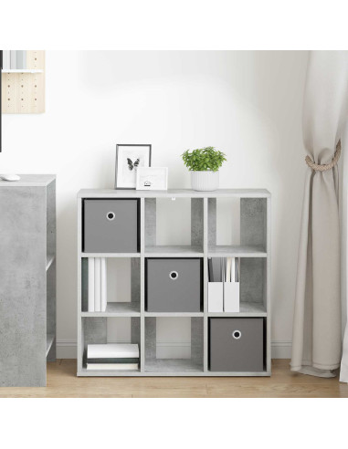 Credenza con cassetto Grigio cemento 73,5 x 24 x 69,5 cm