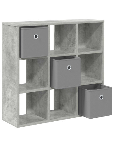 Credenza con cassetto Grigio cemento 73,5 x 24 x 69,5 cm
