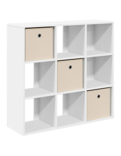 Credenza con cassetto Bianco 88,5 x 29 x 84,5 cm 2