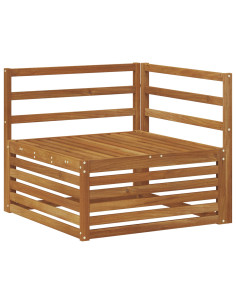 Set di divani da esterno 6 pcs Naturale 406 x 168,5 x 73 cm 2