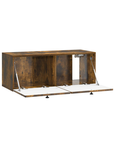 Mobile Porta TV da Muro Rovere Fumo 78,5 x 31 x 30 cm
