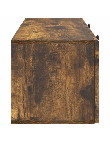 Mobile Porta TV da Muro Rovere Fumo 78,5 x 31 x 30 cm
