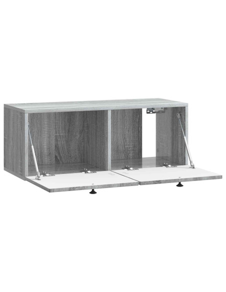 Mobile Porta TV da Muro Grigio Sonoma 78,5 x 31 x 30 cm