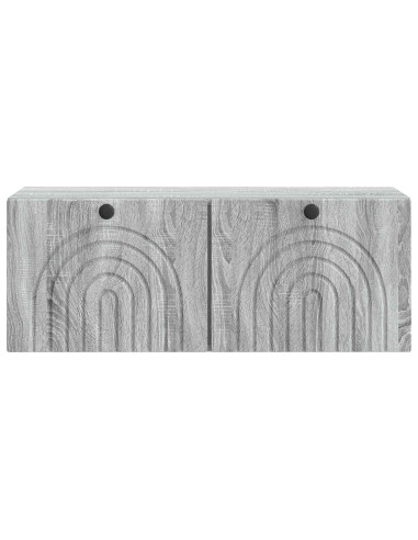 Mobile Porta TV da Muro Grigio Sonoma 78,5 x 31 x 30 cm