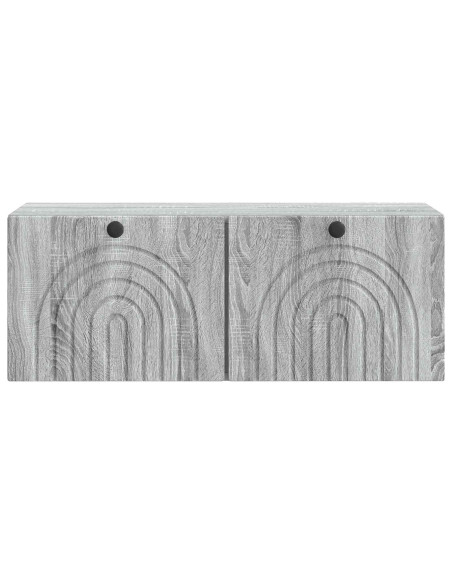 Mobile Porta TV da Muro Grigio Sonoma 78,5 x 31 x 30 cm
