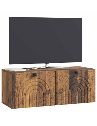 Mobile Porta TV da Muro Legno antico 78,5 x 31 x 30 cm