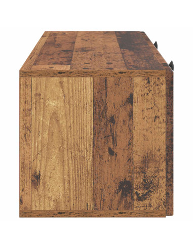 Mobile Porta TV da Muro Legno antico 78,5 x 31 x 30 cm