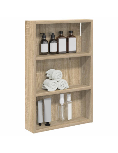 Armadio da bagno a muro Rovere Sonoma 40 x 10 x 60,5 cm