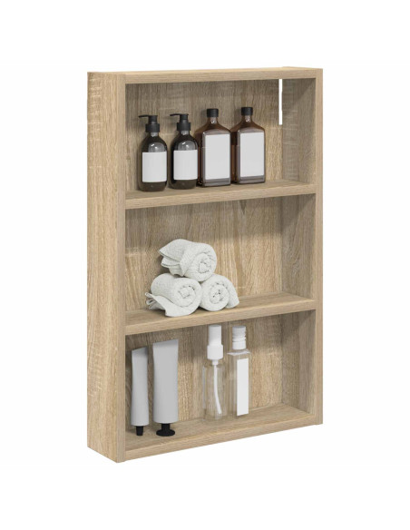 Armadio da bagno a muro Rovere Sonoma 40 x 10 x 60,5 cm