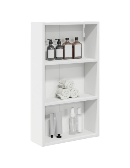 Armadio da bagno a muro con lo scaffale Bianco 40 x 14 x 70 cm