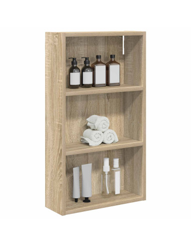 Armadio da bagno a muro Rovere Sonoma 40 x 14 x 70 cm
