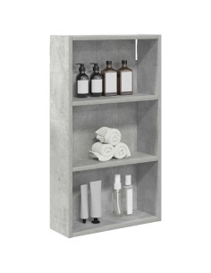 Armadio da bagno a muro Grigio Cemento 40 x 14 x 70 cm 2