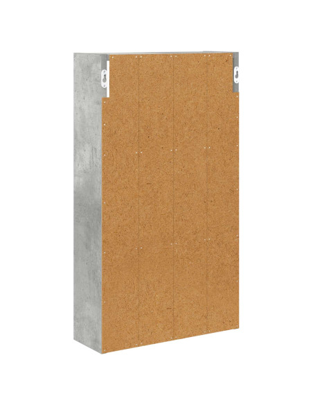 Armadio da bagno a muro Grigio Cemento 40 x 14 x 70 cm