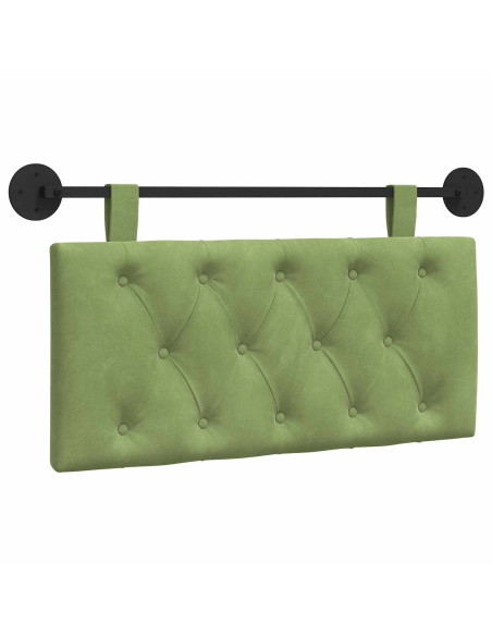 Testata appesa Verde chiaro 100 x 55 x 7 cm Velluto