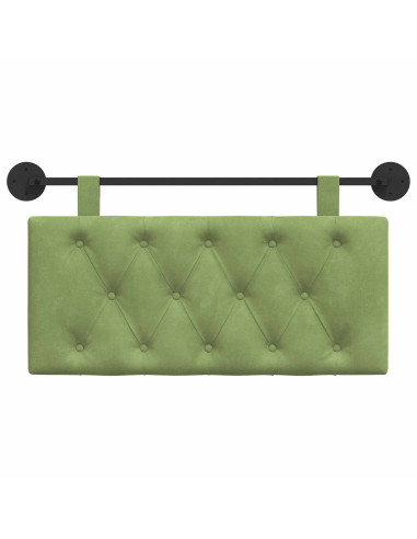 Testata appesa Verde chiaro 100 x 55 x 7 cm Velluto