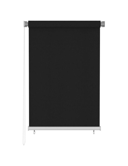 Tenda a Rullo per Esterni 100x140 cm Nera