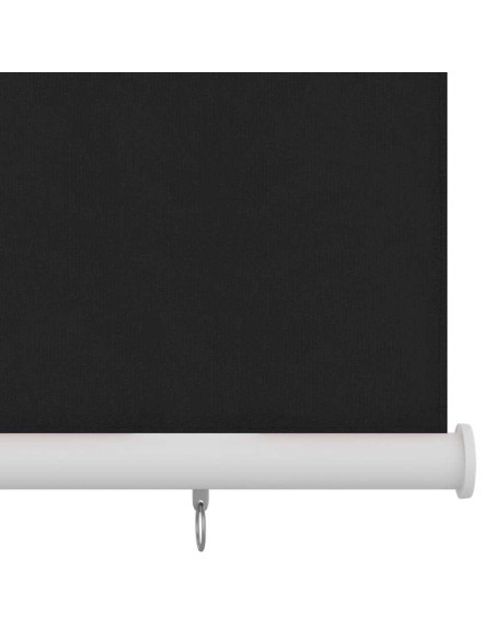 Tenda a Rullo per Esterni 100x140 cm Nera