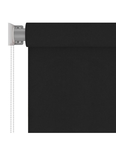 Tenda a Rullo per Esterni 100x140 cm Nera