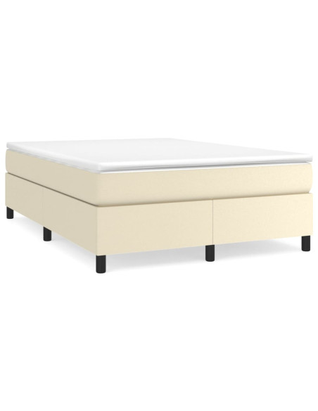 Giroletto a Molle con Materasso Crema 180x200 cm in Similpelle