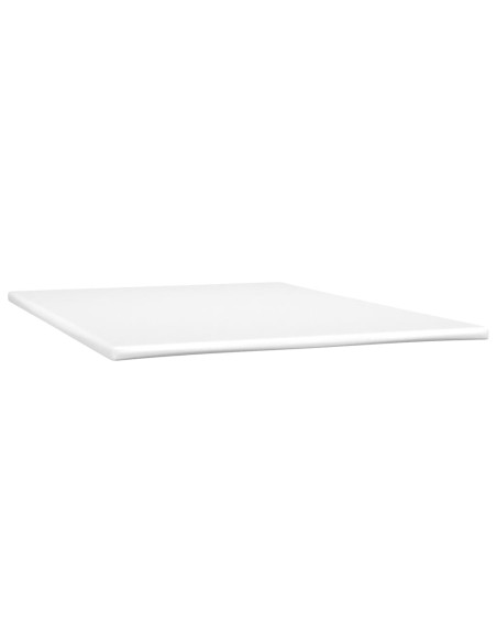 Giroletto a Molle con Materasso Crema 180x200 cm in Similpelle