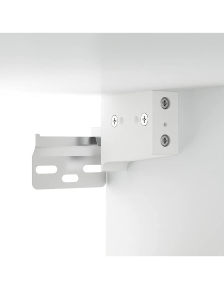 Mobili Parete 2 pz Bianco 80x35x36,5cm Legno Multistrato