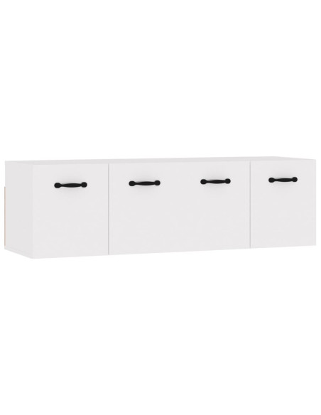 Mobili Parete 2 pz Bianco 80x35x36,5 cm in Legno Multistrato