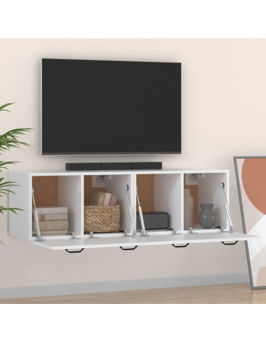 Mobili Parete 2 pz Bianco 80x35x36,5 cm in Legno Multistrato