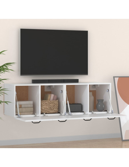 Mobili Parete 2 pz Bianco 80x35x36,5 cm in Legno Multistrato