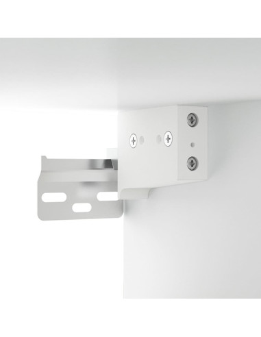 Mobili Parete 2 pz Bianco 80x35x36,5 cm in Legno Multistrato