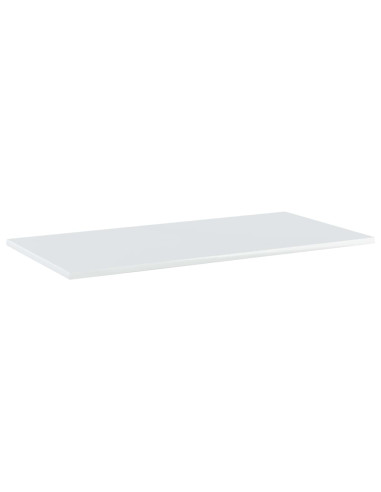 Ripiani per Libreria 8pz Bianco Lucido 80x40x1,5cm Multistrato